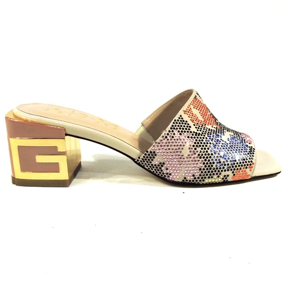 ALESSANDRO DI MARIA 🇮🇹 WOMEN'S BEIGE SUEDE SUMMER FASHION MULES - Picture 4 of 8